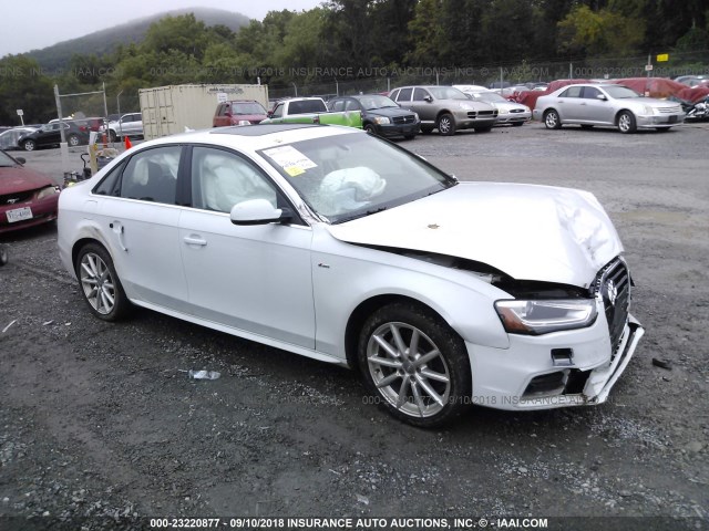 WAUFFAFL5FN043726 - 2015 AUDI A4 PREMIUM PLUS WHITE photo 1