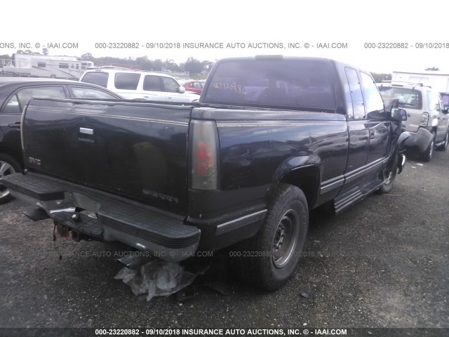 2GTEC19K0R1543390 - 1994 GMC SIERRA C1500 BLACK photo 4