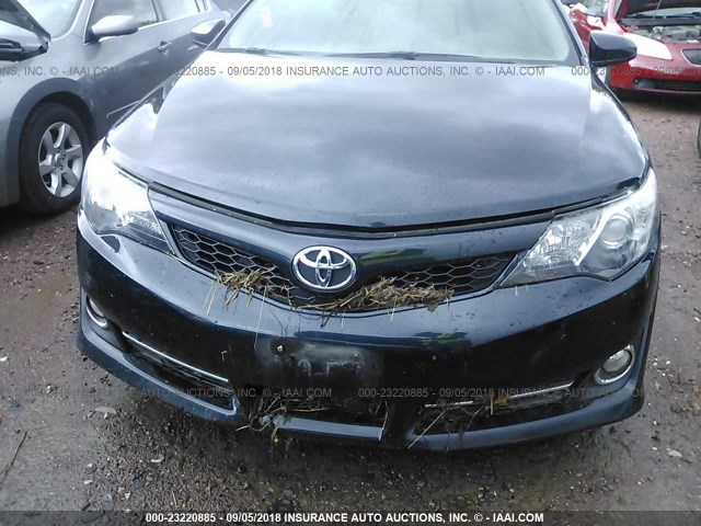 4T1BF1FK9CU149036 - 2012 TOYOTA CAMRY SE/LE/XLE შავი ფოტო 6