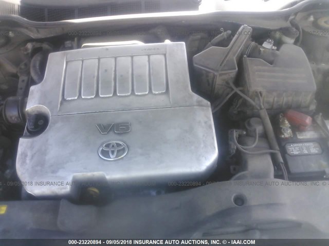 4T1BK46K37U006604 - 2007 TOYOTA CAMRY NEW GENERAT LE/XLE/SE GRAY photo 10