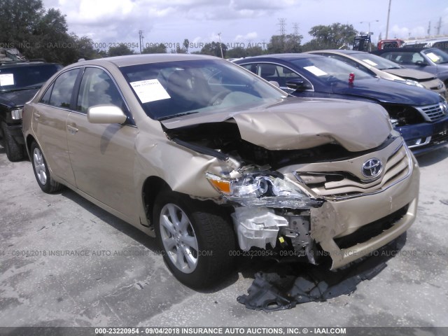 4T1BF3EK7BU608575 - 2011 TOYOTA CAMRY SE/LE/XLE GOLD photo 1