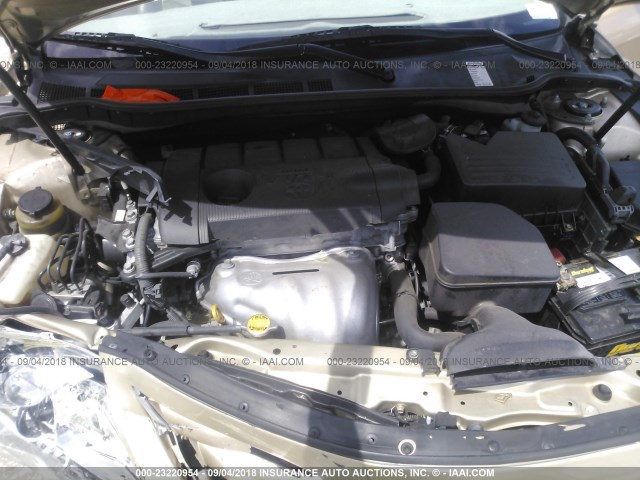 4T1BF3EK7BU608575 - 2011 TOYOTA CAMRY SE/LE/XLE GOLD photo 10