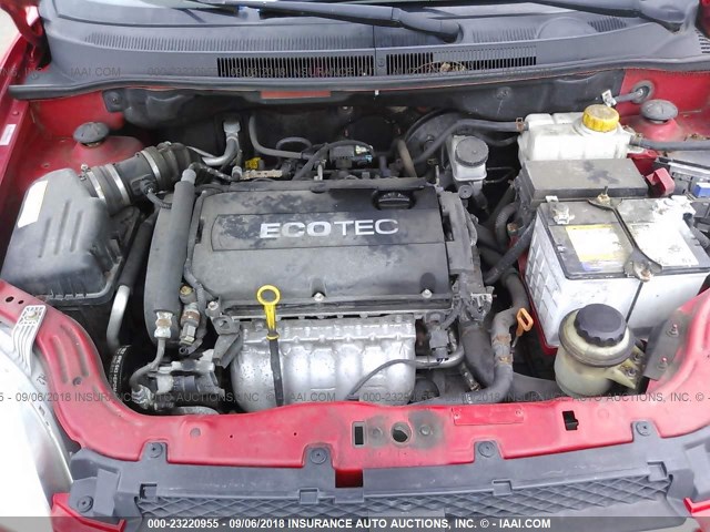 KL1TD56E39B659636 - 2009 CHEVROLET AVEO LS/LT 红色 照片 10