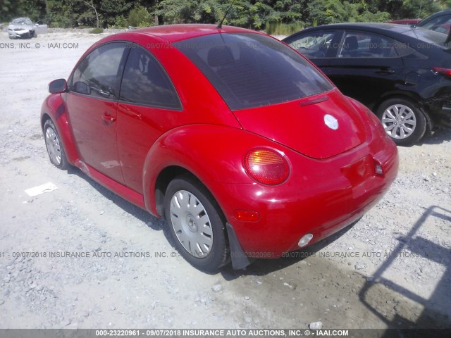 3VWBK31C75M414908 - 2005 VOLKSWAGEN NEW BEETLE GL 红色 照片 3