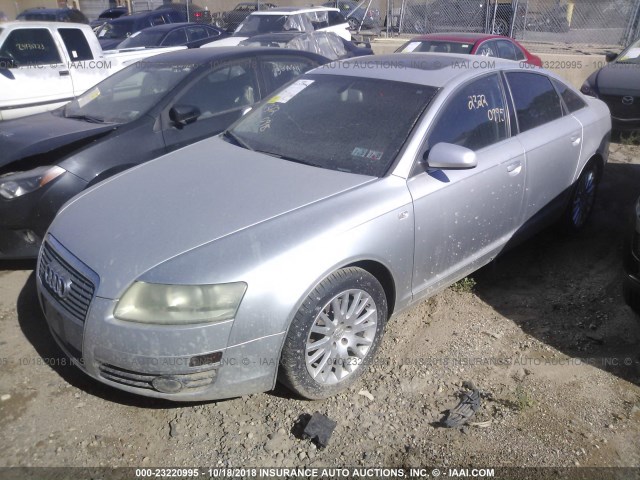 WAUDH74F56N189092 - 2006 AUDI A6 3.2 QUATTRO SILVER photo 2