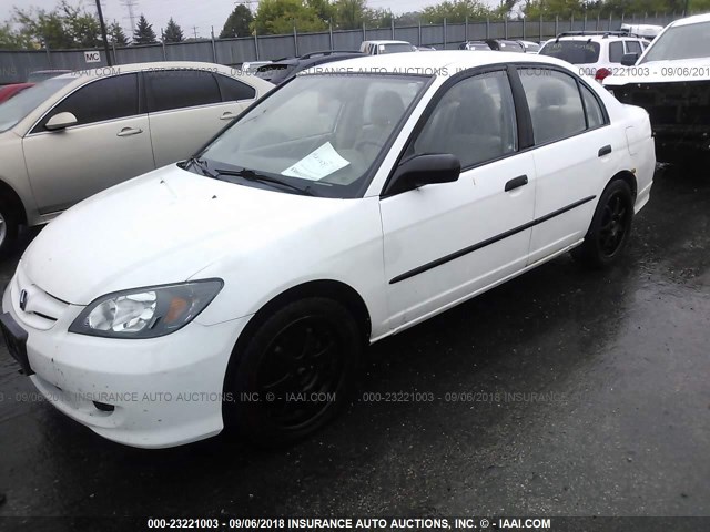 1HGES16335L029930 - 2005 HONDA CIVIC DX VP Ağ foto 2