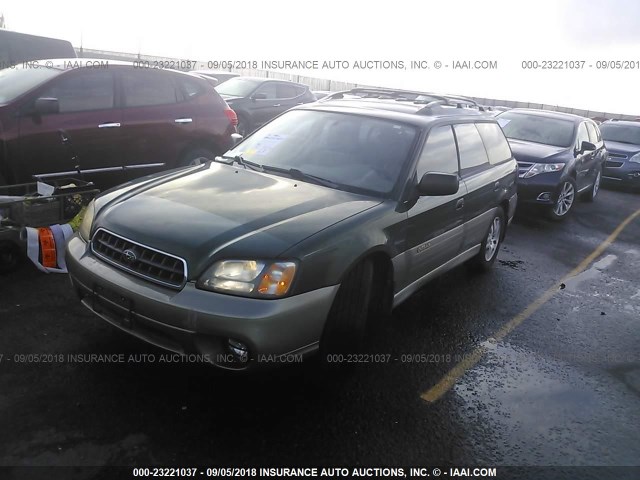 4S3BH675237638073 - 2003 SUBARU LEGACY OUTBACK AWP 绿色 照片 2