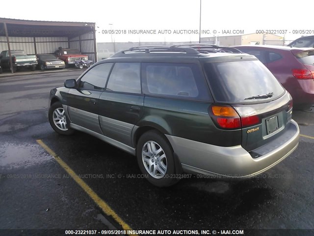 4S3BH675237638073 - 2003 SUBARU LEGACY OUTBACK AWP 绿色 照片 3