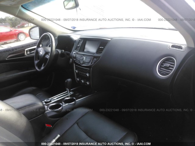 5N1AR2MM5FC717354 - 2015 NISSAN PATHFINDER S/SV/SL/PLATINUM BLACK photo 5