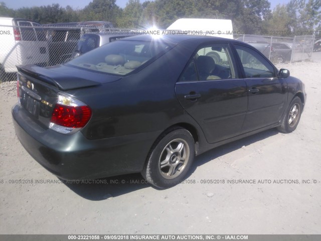 4T1BE32K45U079856 - 2005 TOYOTA CAMRY LE/XLE/SE Жасыл фото 4