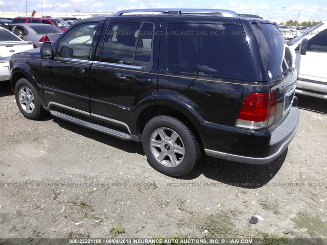 5LMEU68H35ZJ09782 - 2005 LINCOLN AVIATOR BLACK photo 3