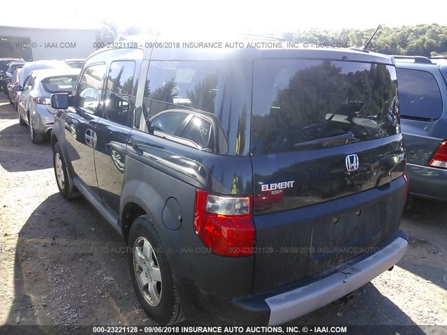 5J6YH18655L011778 - 2005 HONDA ELEMENT EX BLACK photo 3