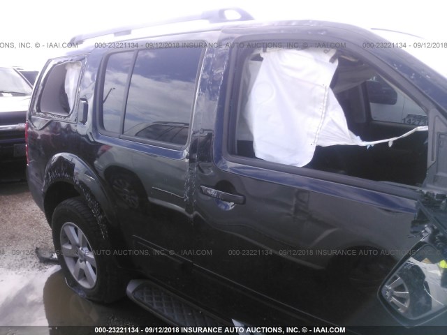 5N1AR1NN5CC635363 - 2012 NISSAN PATHFINDER S/LE/SE BLACK photo 6