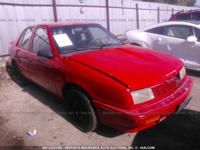 3P3XP68K3NT326310 - 1992 PLYMOUTH SUNDANCE DUSTER RED photo 1