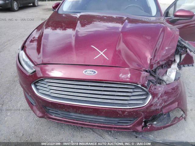 3FA6P0G71DR253252 - 2013 FORD FUSION S MAROON photo 10