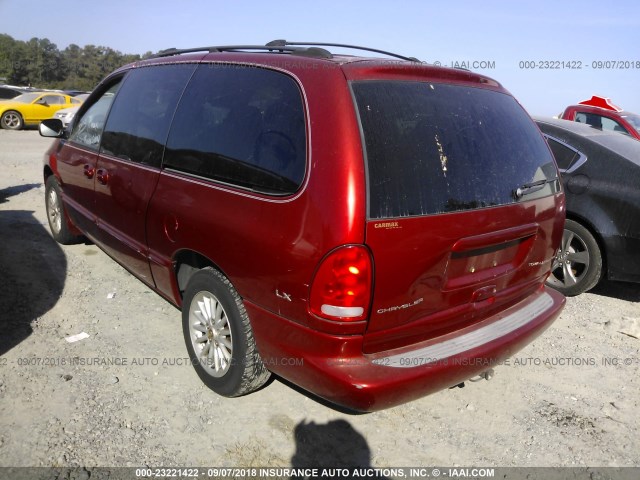 1C4GP44G3YB665936 - 2000 CHRYSLER TOWN & COUNTRY LX MAROON photo 3