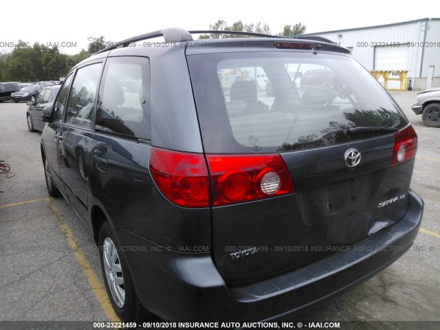 5TDZK23C87S055337 - 2007 TOYOTA SIENNA BLUE photo 3