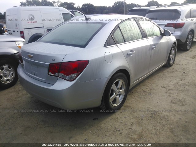 1G1PC5SB3D7190979 - 2013 CHEVROLET CRUZE LT SILVER photo 4