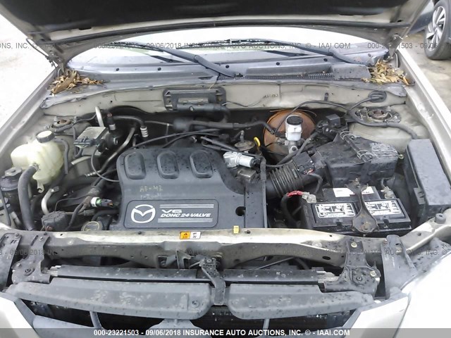 4F2YU08161KM34207 - 2001 MAZDA TRIBUTE LX/ES ვერცხლისფერი ფოტო 10