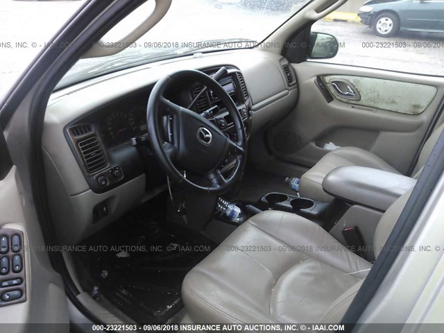 4F2YU08161KM34207 - 2001 MAZDA TRIBUTE LX/ES ვერცხლისფერი ფოტო 5