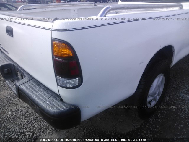 5TBJN32112S267668 - 2002 TOYOTA TUNDRA WHITE photo 6