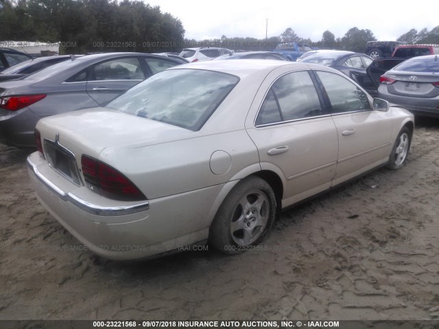 1LNHM86S8YY931885 - 2000 LINCOLN LS 奶油色 照片 4