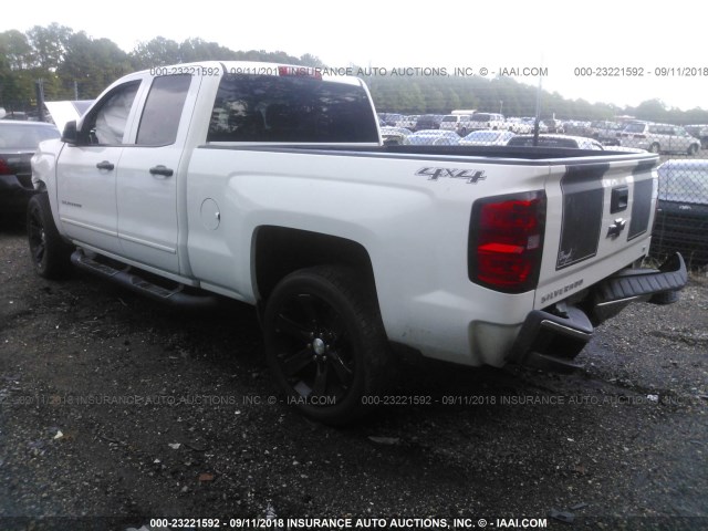 1GCVKREC4FZ357631 - 2015 CHEVROLET SILVERADO K1500 LT WHITE photo 3