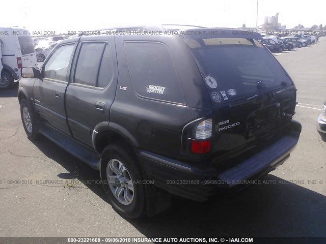 4S2CK58W214305270 - 2001 ISUZU RODEO S/LS/LSE GRAY photo 3