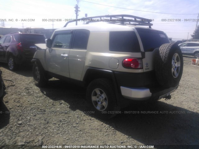 JTEBU11F88K005416 - 2008 TOYOTA FJ CRUISER YELLOW photo 3