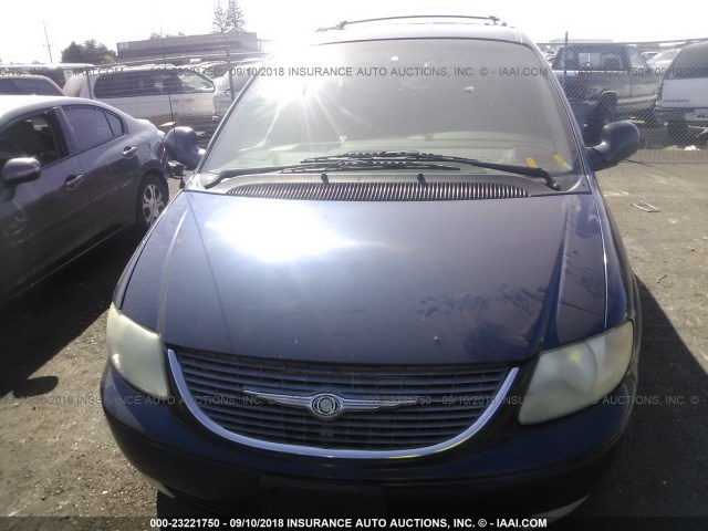 2C8GP64L01R297147 - 2001 CHRYSLER TOWN & COUNTRY LIMITED BLUE photo 6