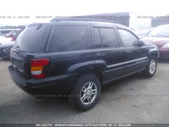 1J4GW48S54C251492 - 2004 JEEP GRAND CHEROKEE LAREDO/COLUMBIA/FREEDOM 黑色 照片 4