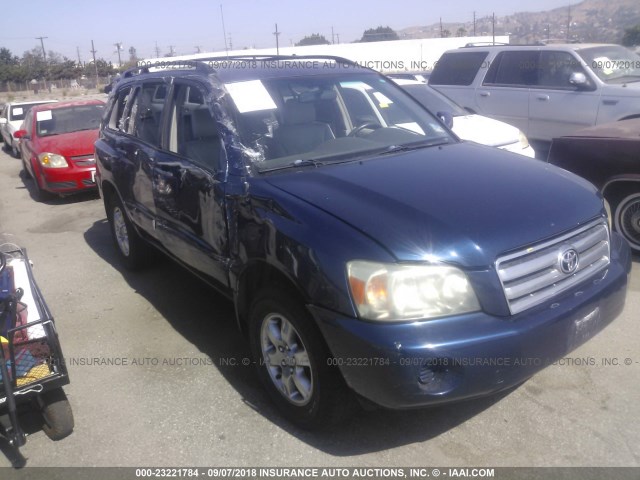 JTEGP21A260092181 - 2006 TOYOTA HIGHLANDER LIMITED BLUE photo 1