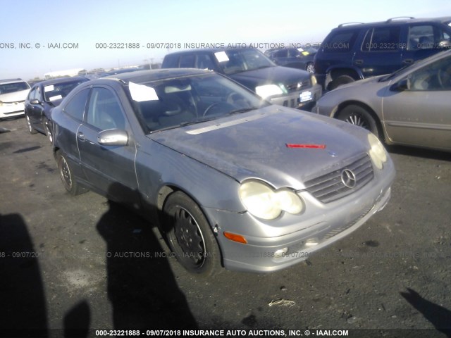 WDBRN40J54A612489 - 2004 MERCEDES-BENZ C 230K SPORT COUPE GRAY photo 1