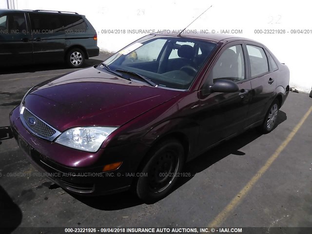 1FAFP34N57W124629 - 2007 FORD FOCUS ZX4/S/SE/SES Қызыл фото 2