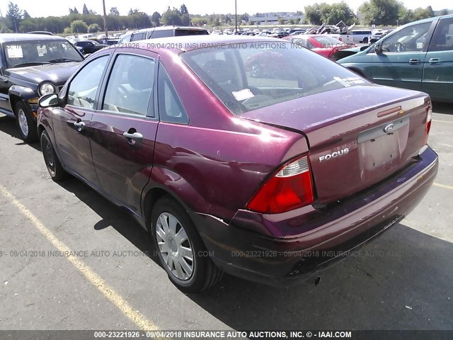 1FAFP34N57W124629 - 2007 FORD FOCUS ZX4/S/SE/SES Қызыл фото 3