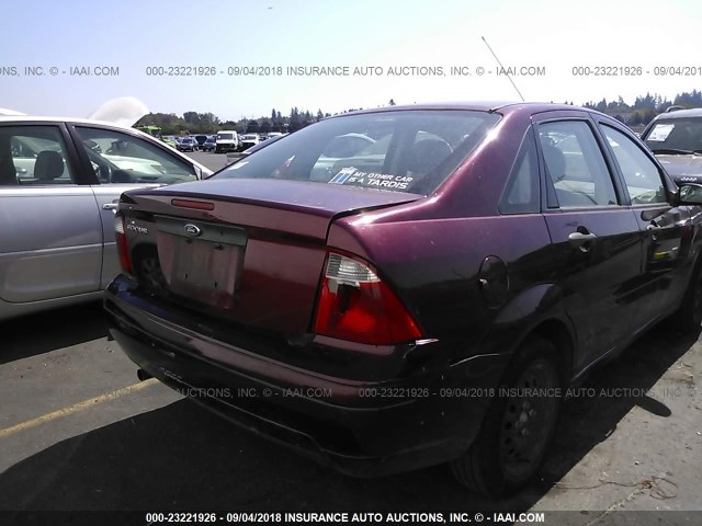 1FAFP34N57W124629 - 2007 FORD FOCUS ZX4/S/SE/SES Қызыл фото 6