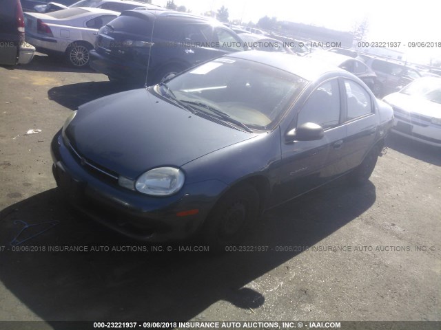 1B3ES46C41D144574 - 2001 DODGE NEON SE/ES GRAY photo 2