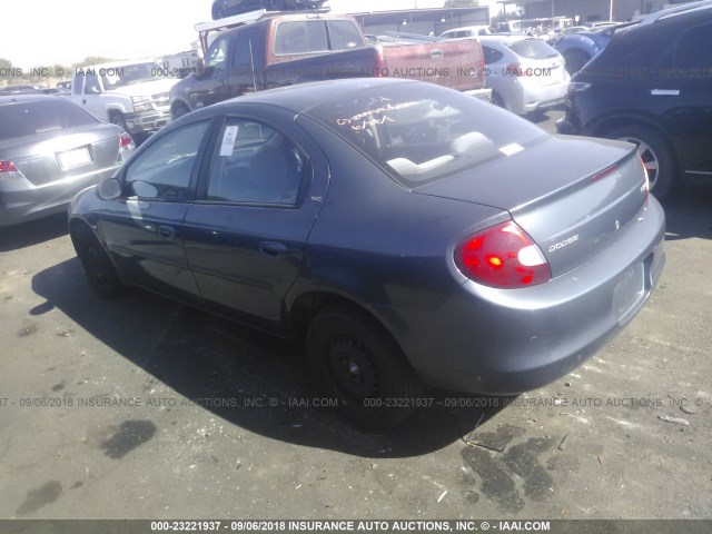 1B3ES46C41D144574 - 2001 DODGE NEON SE/ES GRAY photo 3