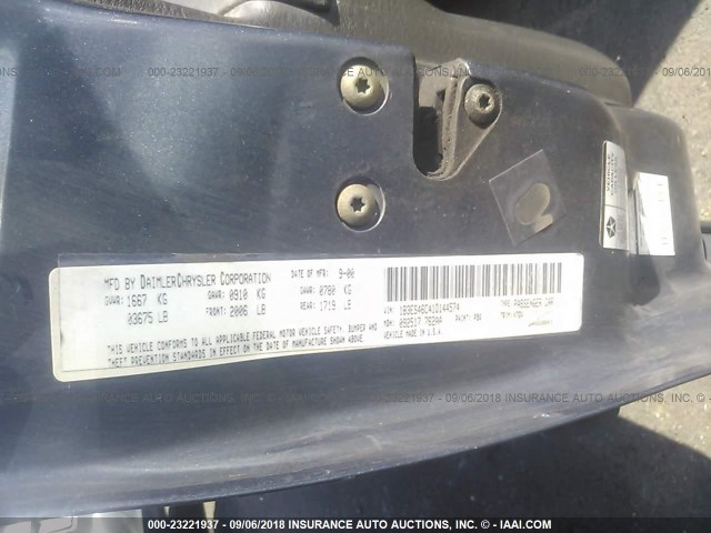 1B3ES46C41D144574 - 2001 DODGE NEON SE/ES GRAY photo 9