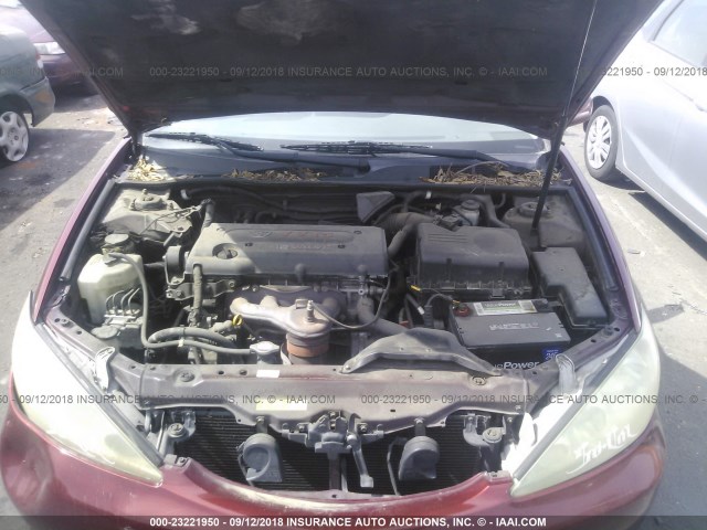 4T1BE32K55U418740 - 2005 TOYOTA CAMRY LE/XLE/SE 栗色 照片 10