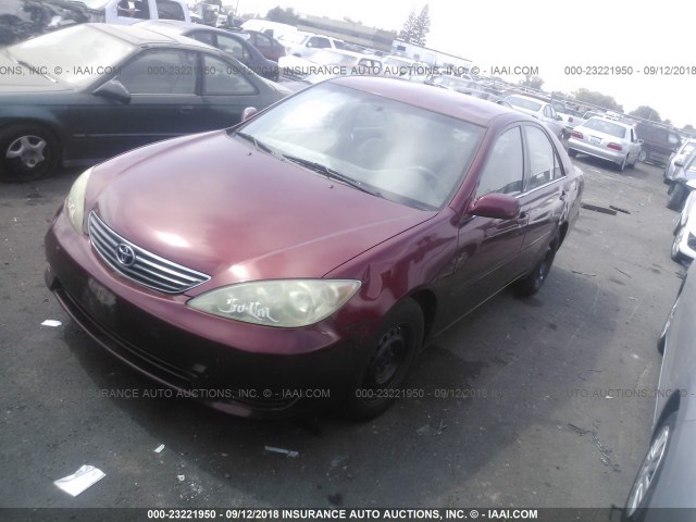 4T1BE32K55U418740 - 2005 TOYOTA CAMRY LE/XLE/SE 栗色 照片 2