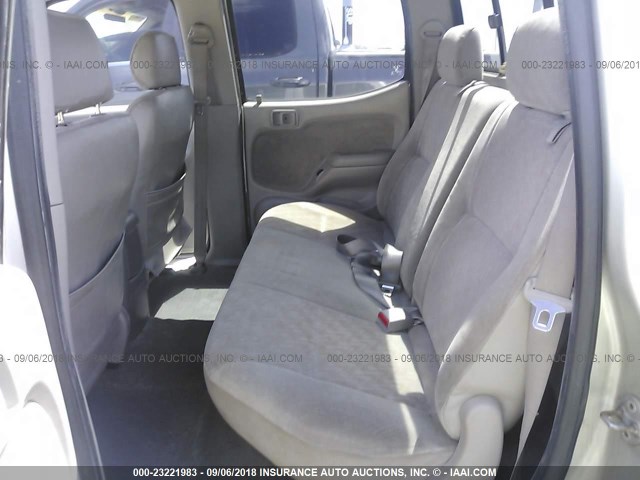 5TEGM92N32Z130194 - 2002 TOYOTA TACOMA DOUBLE CAB PRERUNNER SILVER photo 8