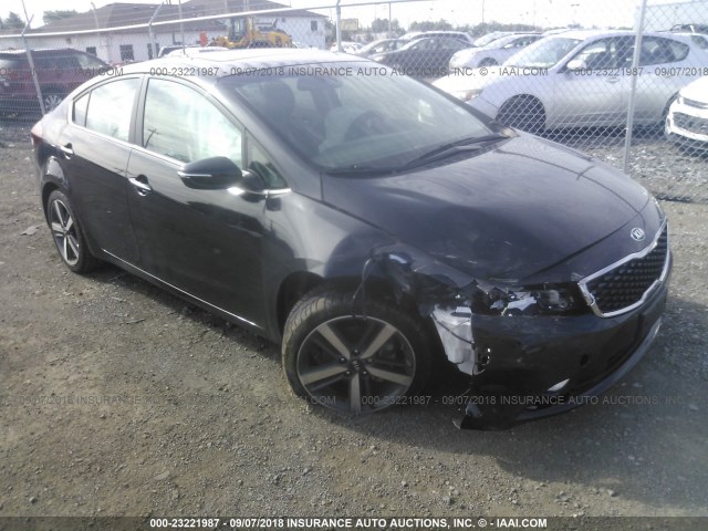 3KPFN4A80JE188745 - 2018 KIA FORTE EX/SX BLACK photo 1