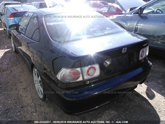 1HGEM1151XL057814 - 1999 HONDA CIVIC SI/SIR BLACK photo 3