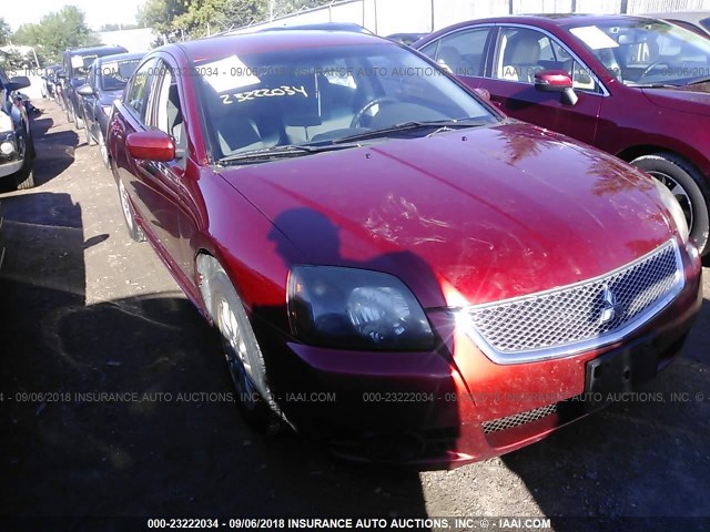 4A32B2FF7AE008771 - 2010 MITSUBISHI GALANT FE RED photo 1