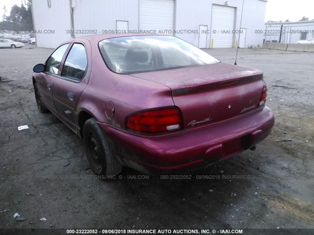 1P3EJ46C8WN130244 - 1998 PLYMOUTH BREEZE EXPRESSO RED photo 3