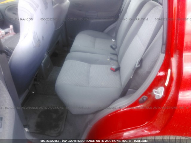 2CNBE13C916906707 - 2001 CHEVROLET TRACKER RED photo 8