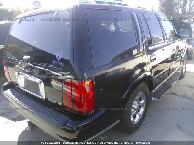 5LMFU28R12LJ09123 - 2002 LINCOLN NAVIGATOR BLACK photo 4