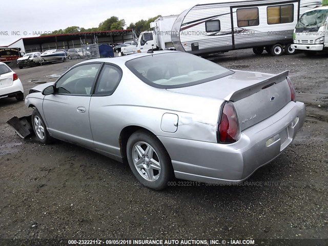 2G1WW12E459260883 - 2005 CHEVROLET MONTE CARLO LS 银色 照片 3
