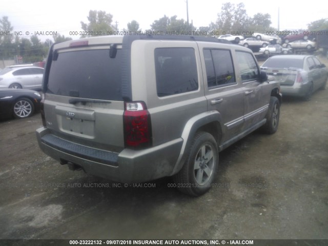 1J8HG48K16C273735 - 2006 JEEP COMMANDER Qızıl foto 4
